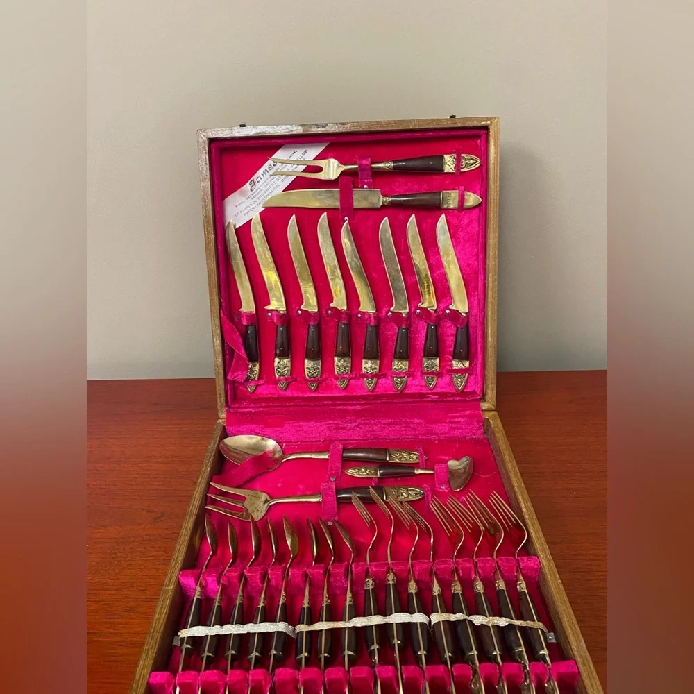 James Jewelers Vintage Bronze Flatware Thailand